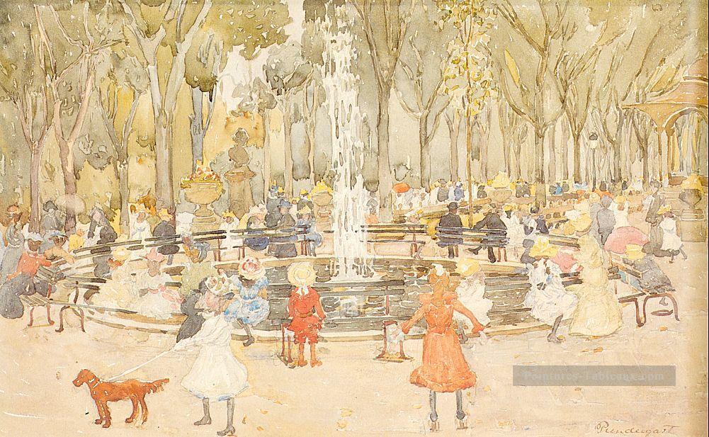 Dans Central Park New York Maurice Prendergast Peintures à l'huile